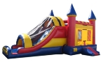 Combo Bouncer and Slide with a Net